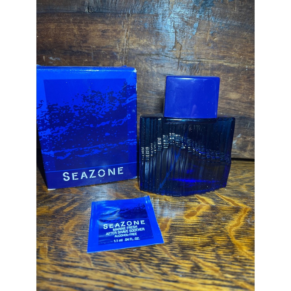 Avon Seazone Spray Cologne for Men NOS 100ml 3.4 fl oz  with Box and Sample